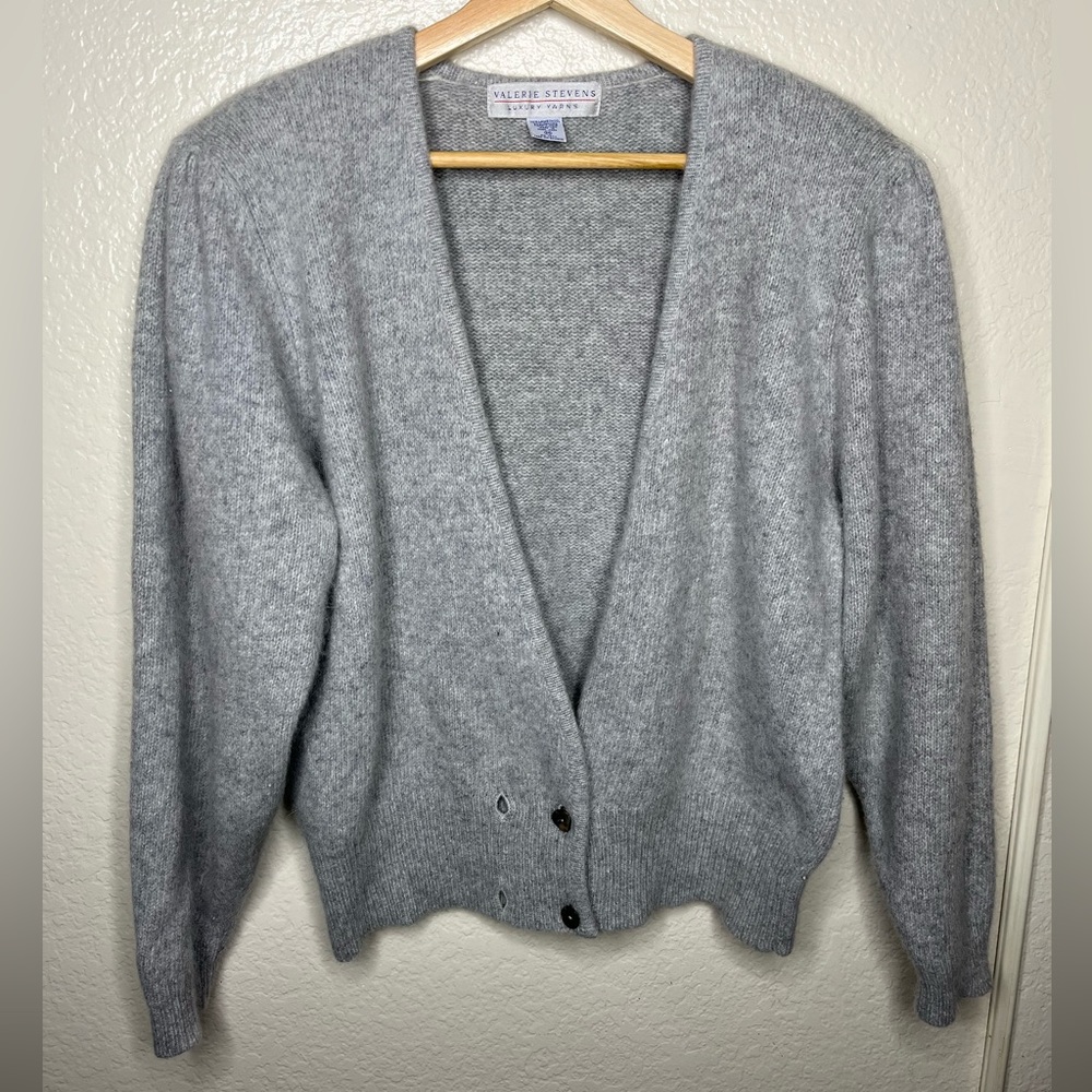 Vintage Valerie Stevens Grey Cardigan